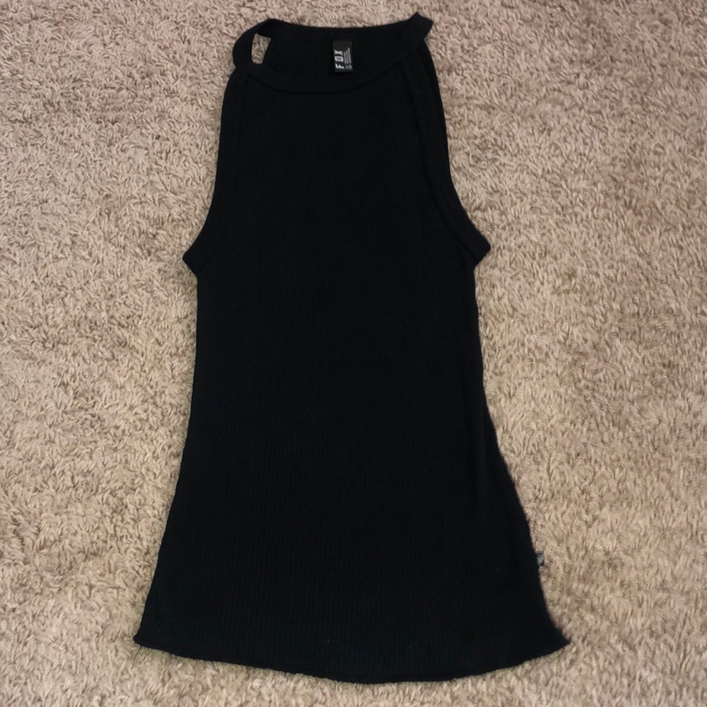 XS Fox Black Tank Top
